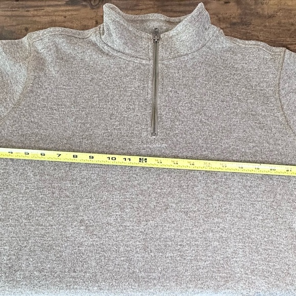 GAP Men’s 1/4 zip pullover sweater neutral beige long sleeve knit EUC nice XL - Picture 11 of 16